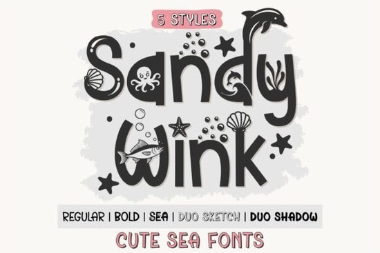 Sandy Wink Sea Font